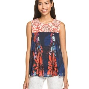 Desigual Boho Floral‎ Sleeveless Top - Multicolor